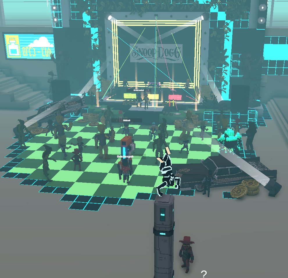 AndyRichy12's tweet photo. Exploring more of @TheSandboxGame metaverse 🥳
@cosmogrog and we Dance 🕺 found my spot 👀
#Metaverse #TSB $SAND #Alpha #Launch @SnoopDogg @CozomoMedici #BoopGoop @TuschayStudios https://t.co/fkjx191UuT
