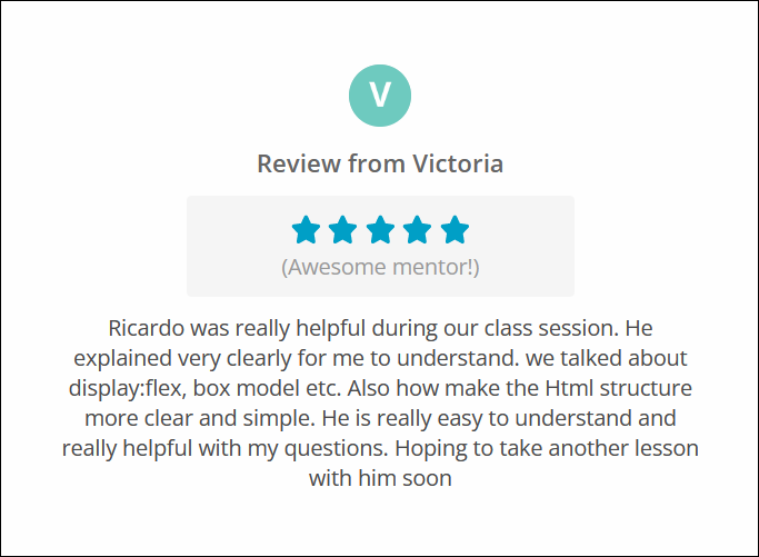 Another happy mentee at <a href="/CodementorIO/">Codementor</a>