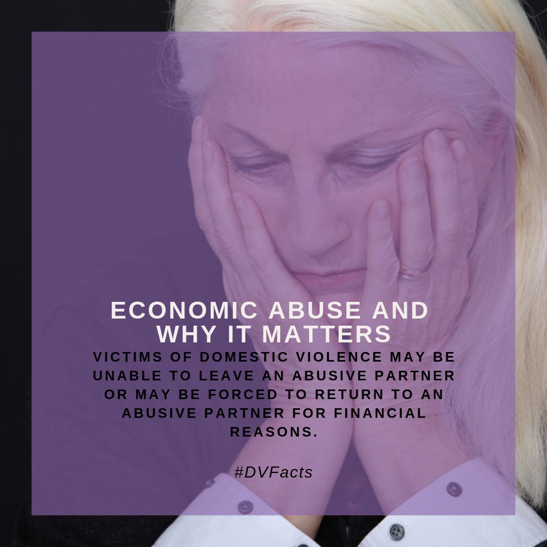 Financial abuse occurs in up to 99% of relationships where physical violence is already present. 

Learn more about financial or economic abuse with NCADV's "Quick Guide" blog post: ow.ly/uYuS50GYOZ8 #DVFacts