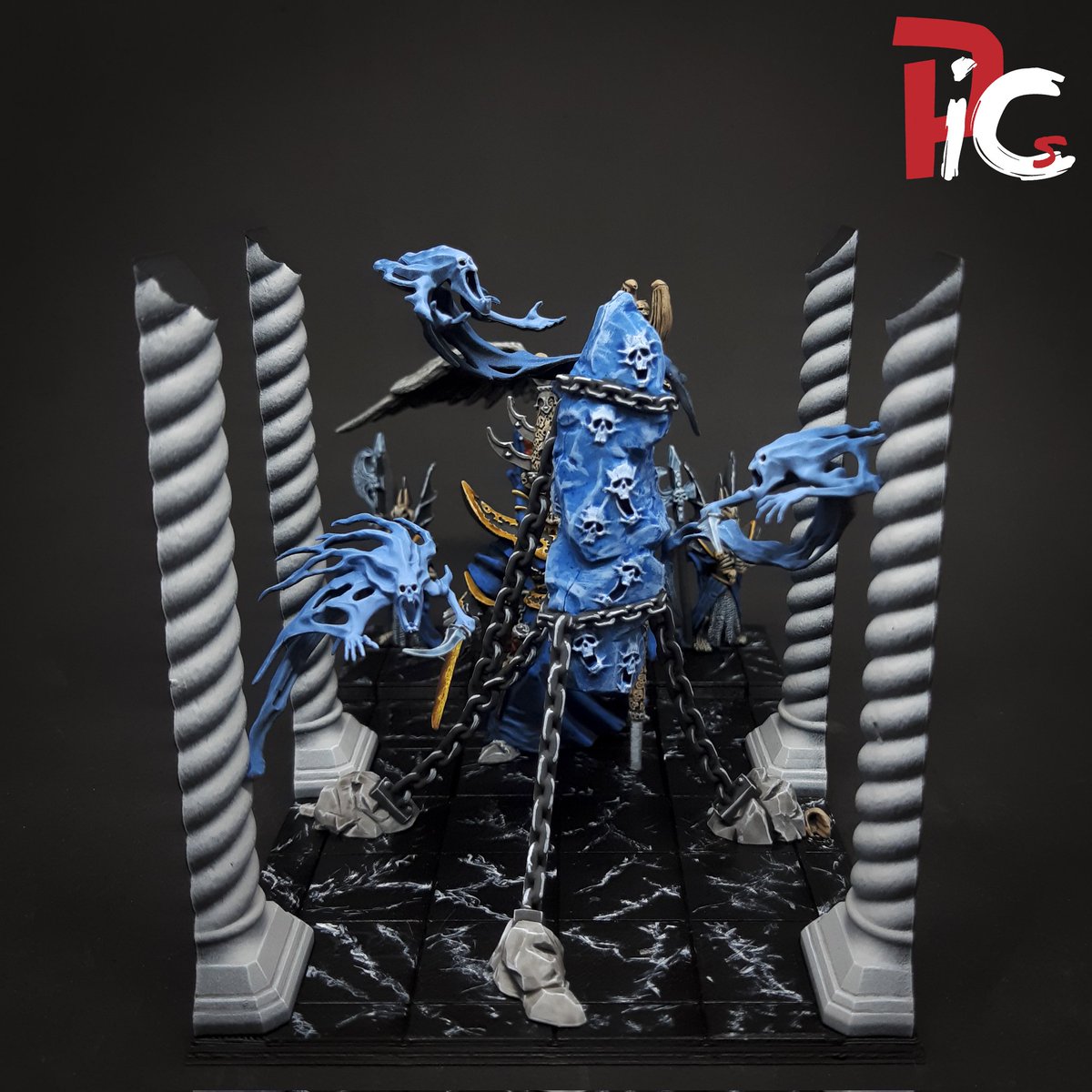 PlayInColor_S's tweet photo. Repintado de la figura clásica de #Nagash #LordOfTheUndead y diorama del salón del trono
.
#PlayinColorStudio
#miniature #miniaturepainting #comissionpainting #paintingminiatures #paintingwarhammer #warhammer #warhammerfantasy #oldhammer #undead #warhammerundead #aos #ageofsigmar https://t.co/UJUQANpRHE