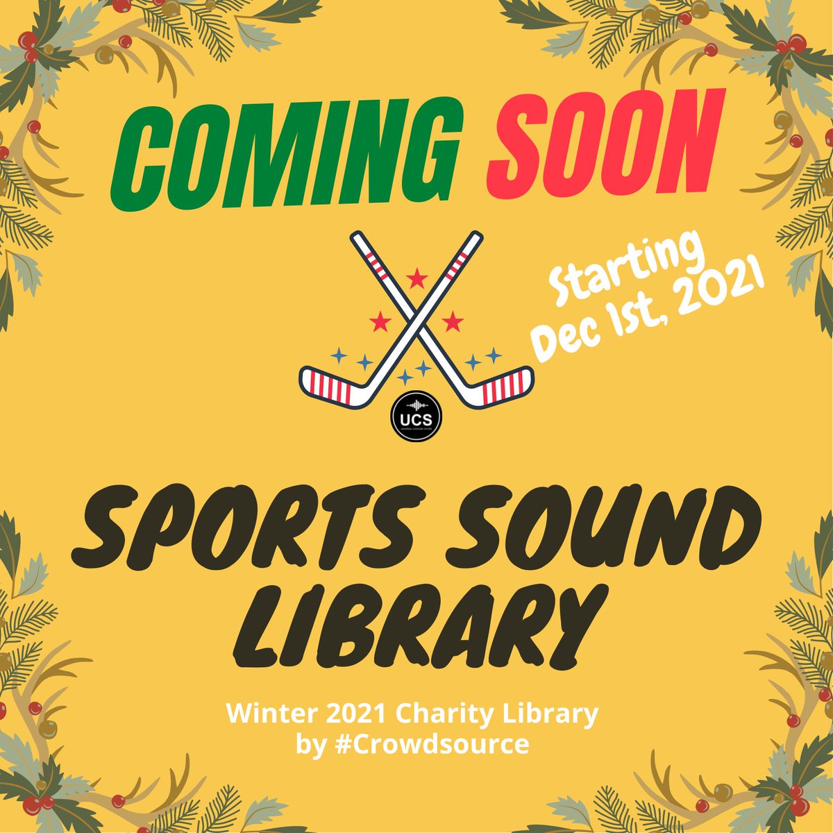 anitayung's tweet photo. Starting tomorrow, Dec 1st until Jan 15th! Winter Charity of 2021! Sports #soundlibrary by #fieldrecording Slack. Donate and get your library #FREE - More Details Coming Soon! 

#sounddesign #recording #postproduction #soundeffects #crowdsource https://t.co/bgY1wXmrSX