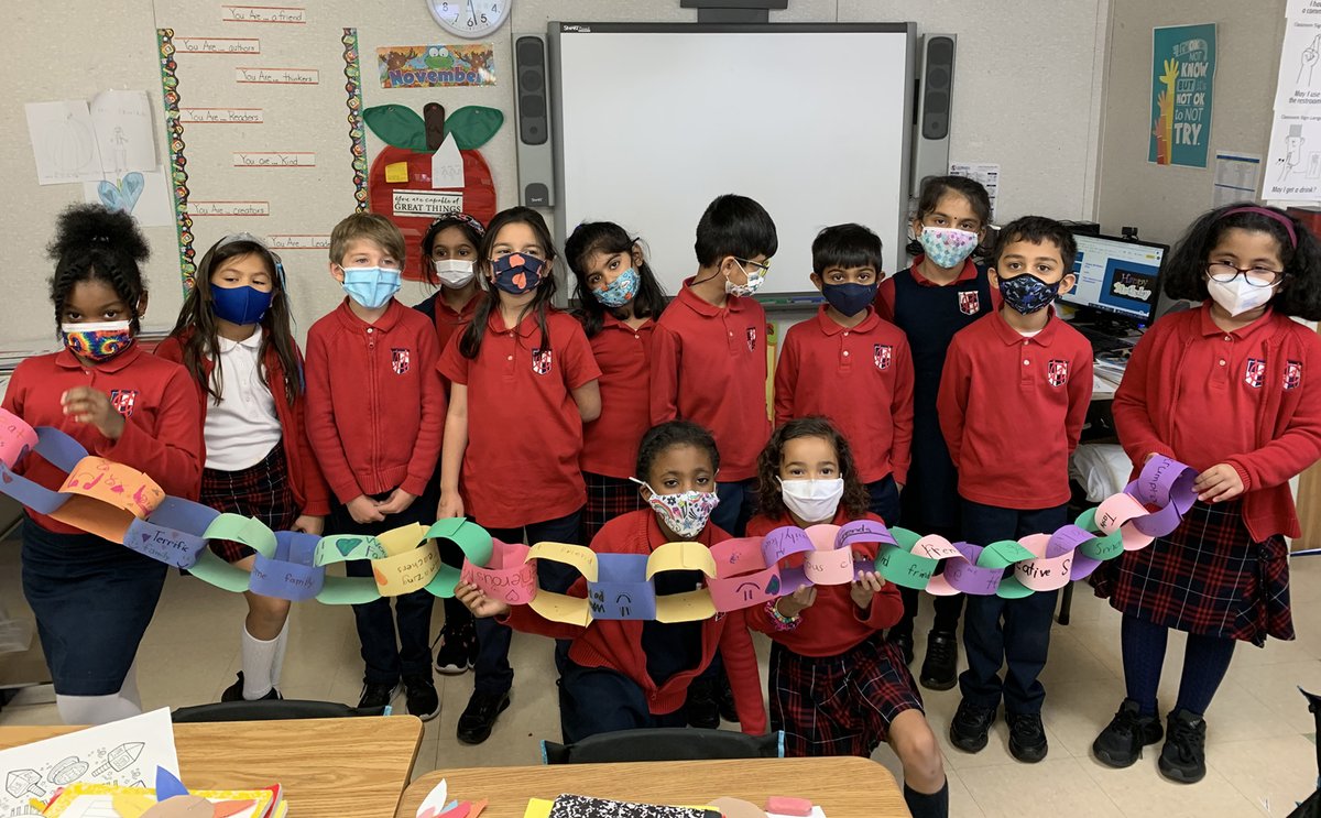 CedarHillPrep's tweet photo. 2nd grade enjoyed writing paragraphs entitled “Thankful Thoughts.”  After brainstorming ideas, each child selected three important things that they were thankful for this year. Visit - https://t.co/JtwGj2nYrE
#cedarhillprepschool Fosters a Sense of Belonging!
#thanksgiving2021 https://t.co/ApvkYNPKEI