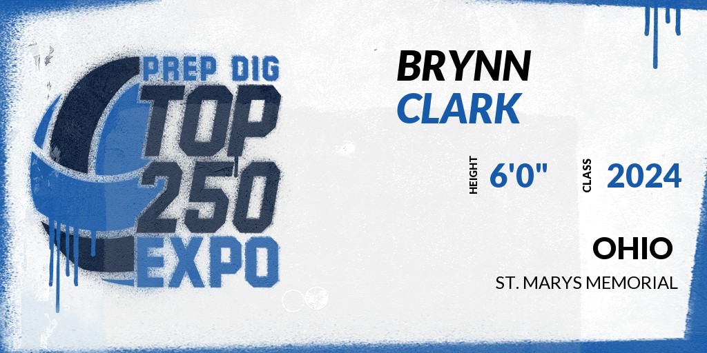 PrepDigOH's tweet photo. Welcome Class of 2024 Brynn Clark (@brynnc24) of St. Marys Memorial HS to the @PrepDigOH Top 250 Expo @ FieldhouseUSA Columbus. 

🔥🏐 #PDTop250 🏐🔥

Register NOW! 👇  https://t.co/c44lw63PKR https://t.co/XDZ7VwDANh