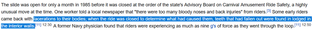 i am once again thinking about the most terrifying water slide ever created, Cannonball Loop