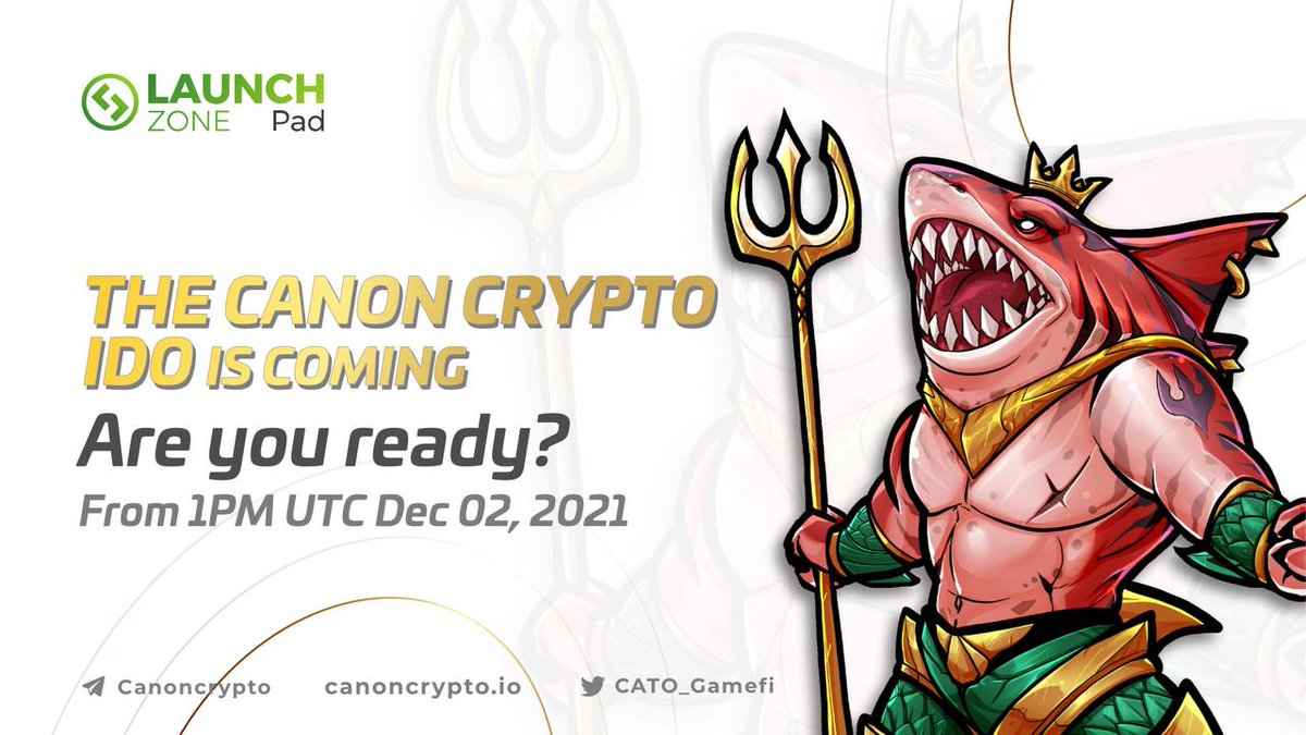 launchzoneann's tweet photo. (1/6)
🚨 $CATO #IDO details
🌟 $LZ deposit: tax-free   

📌 Total allocation: 150k$
💲 IDO price: $0.05
💲 Participating tokens: $LZ and $BUSD

⚠️ Note: Tokens aren't claimed will be moved to Whitelist round and therefore Whitelist Round's spots will be automatically increased https://t.co/6xKY1U728V