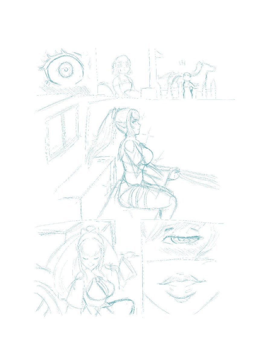 NExomegax's tweet photo. So, woke up early today and i've been working on these 3 pages... had to get'em through Whatsapp 'cause they were too heavy, so their quality dropped a little😴.

complete work to upload soon...👽👌
#hololive #hololiveALT #holoart #ノエラート #しらぬえ https://t.co/lrBuLiq5wu