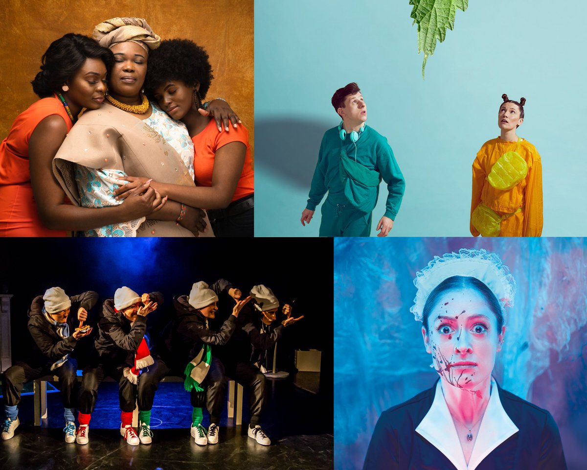 We promised to announce our spring 2022 season of shows touring to venues in our SE network. And here it is! ⭐️
<a href="/Utopia_Theatre/">Utopia Theatre</a>'s Here's What She Said to Me; <a href="/theherduk/">The Herd</a>'s Slime; <a href="/NextDoorDance/">Next Door Dance</a>'s The Beautiful Game; &amp; <a href="/TheThelmas/">The Thelmas</a>'s Ladykiller. 
More info bit.ly/3rrNTQC ⭐️