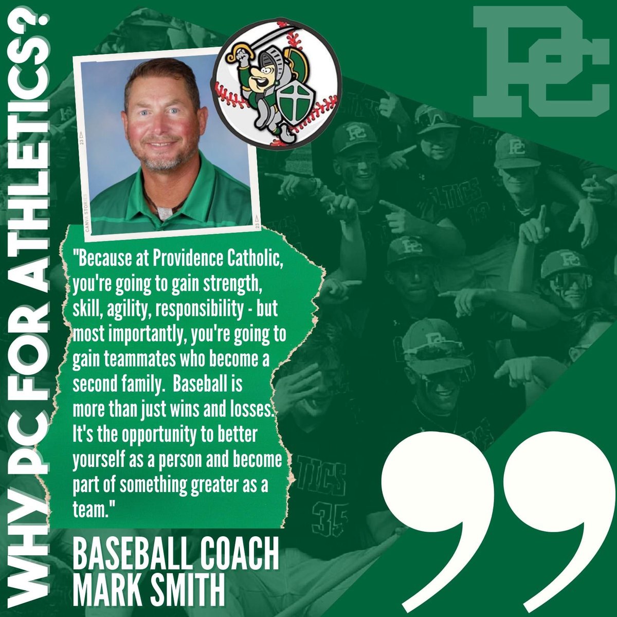 Coach Smith, recently elected to the Illinois High School Baseball Coaches Association Class of 2022 Hall of Fame - and three-time state championship coach - has to say. Interested in PC? 8th graders can sign up for Saturday's Exam at providencecatholic.org. @CelticProvy