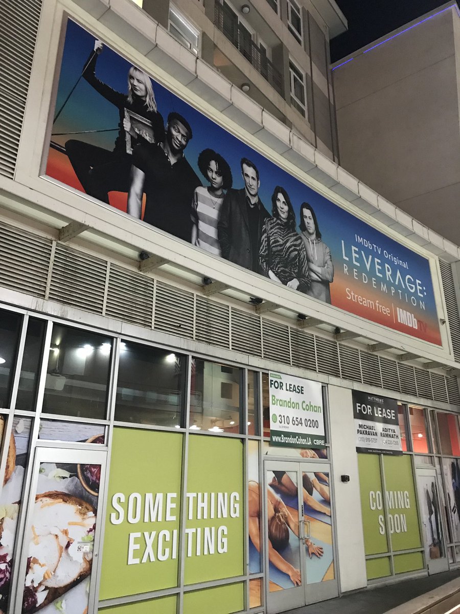 Just saw this ad outside the AMC Theaters! Thank you @imdbtv for continuing to support our show #leverageredemption