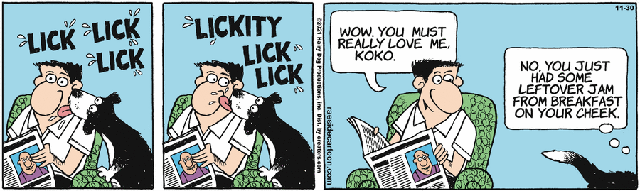 DalePederson's tweet image. #TuesdayVibe is a #cautionary #tale: As the #pandemic continues to grow &amp;amp; even more #time is spent with #pets ... take #care if attaching #emotion to #action ... you may be #wrong ... see #today&apos;s #comic &quot;The Other Coast&quot; by Adrian Raeside ...
Click on image to see all 3 panels