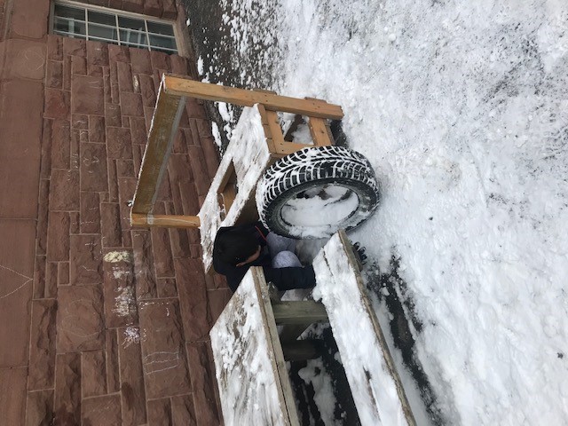 From horseshoes to snow tires. Things change quickly at Givins/Shaw.