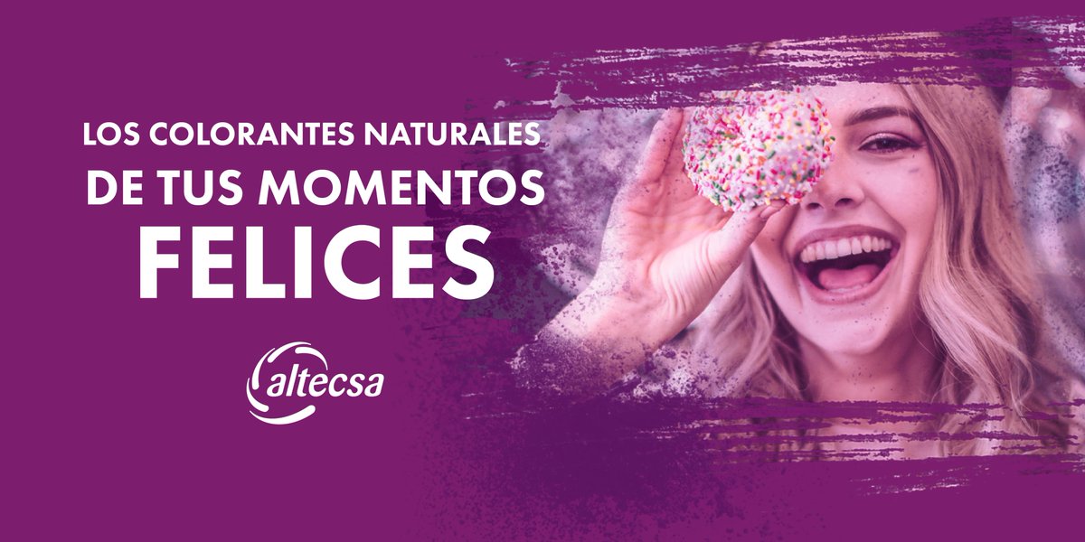 AltecsaIngred's tweet photo. La misión de #Altecsa es #llenarelmundodecolor y con ello de mejores momentos, felicidad y buenos recuerdos. Junto a nuestros clientes dentro de la #industriadealimentosybebidas, llegamos a todos los segmentos para asegurar esas sonrisas.

#felicidad #innovacióndealimentos #color https://t.co/4ZhGtsq06M