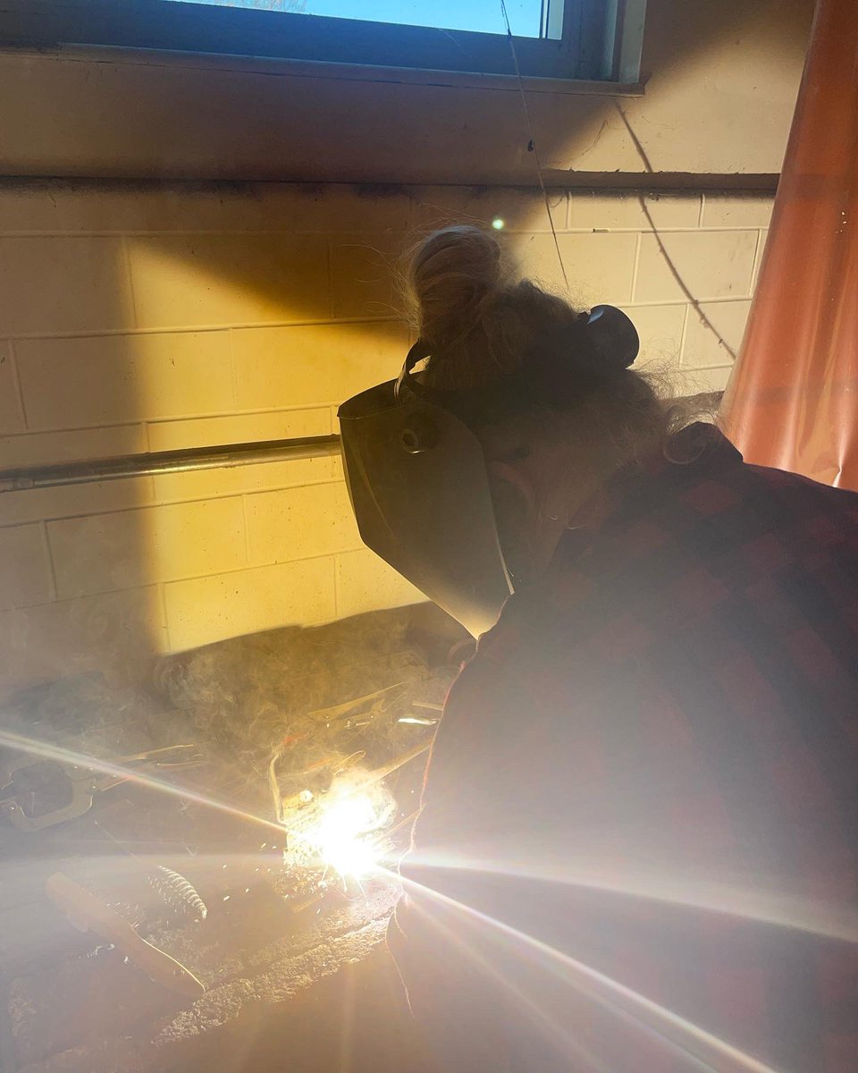 Ag students are in the welding bay this week #teachag #handsonlearning