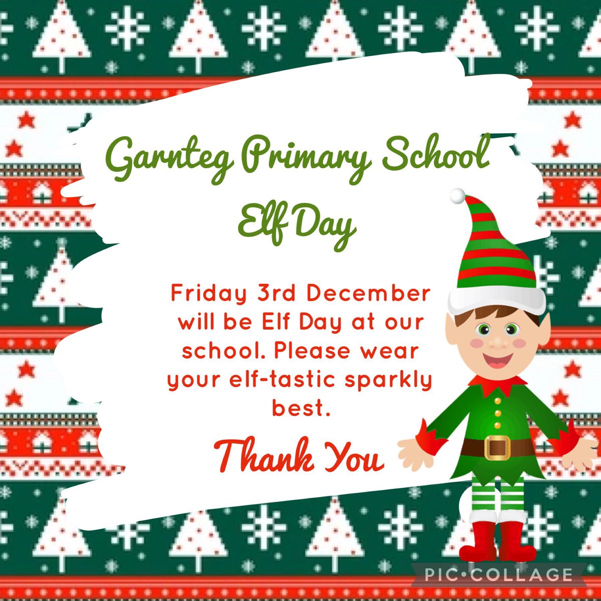 garntegprimary's tweet photo. We can’t wait to see you all express your elf on Friday @garntegprimary 🎄 https://t.co/m9ykXBv4VX