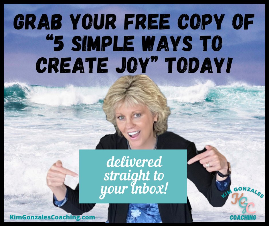 FocusYourTime's tweet photo. ✨Grab a free copy of “5 Simple Ways to Create Joy” delivered straight to your email inbox. 
https://t.co/KGptSVM9Cd
#kimgonzalescoaching #mindsetcoaching #joyfulliving #changeyourthought https://t.co/CrztAJKWRN