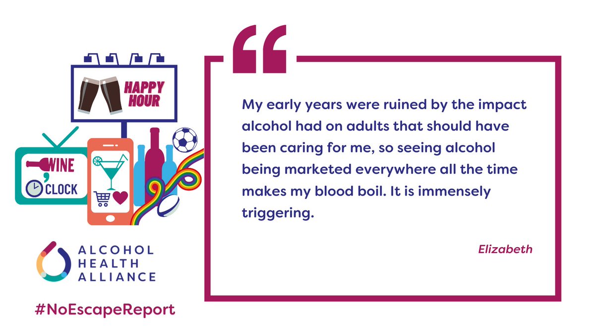 Humankind_UK's tweet photo. Whether it be on a birthday card, in a supermarket email or part of your favourite soap opera - promotion of alcohol is everywhere. As @UK_AHA's #NoEscapeReport indicates, the constant advertising of alcohol has negative impacts and needs to be restricted https://t.co/Sce9BPNkGD https://t.co/lrWT69xe0i