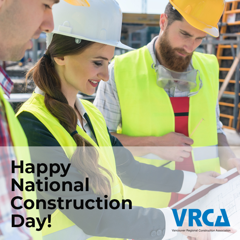 VanConstruction's tweet image. Happy National Construction Day! Today, we&apos;re celebrating YOU - the dedicated, hard-working, diverse and talented people who are instrumental in building and connecting our communities through construction. Thank you for all you do! #ConstructionDay🦺 #NationalConstructionDay