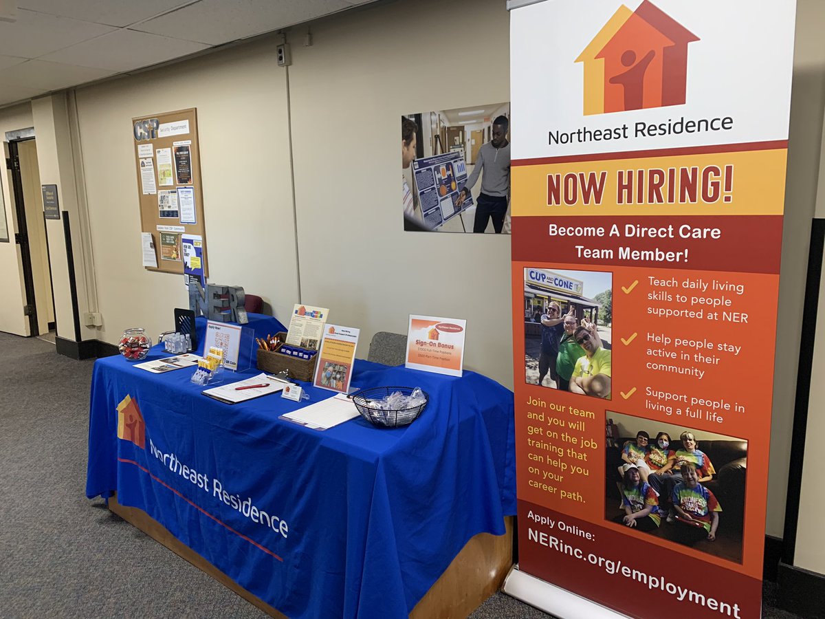 We’re out at <a href="/concordiastpaul/">Concordia University, St. Paul</a> today looking for our next <a href="/NEResidence/">Northeast Residence</a> rockstar teammates! Stop by the Meyer Hall tunnel or visit us online nerinc.org to apply today! Earn $15/hr (or more) serving others. You can make a #difference! #nonprofit #PeopleHelpingPeople