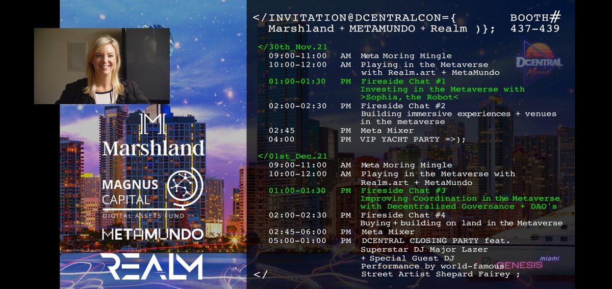 Enter_Realm's tweet photo. Getting Started!!!!  Going Live on IG: @enter_realm.
 
With: @DCentralCon @SingularityDao @MarshlandGroup @metamundo_NFT #LunarCrush 

#Metaverse #NFT #CryptocurrencyNews https://t.co/gPtptc11wr