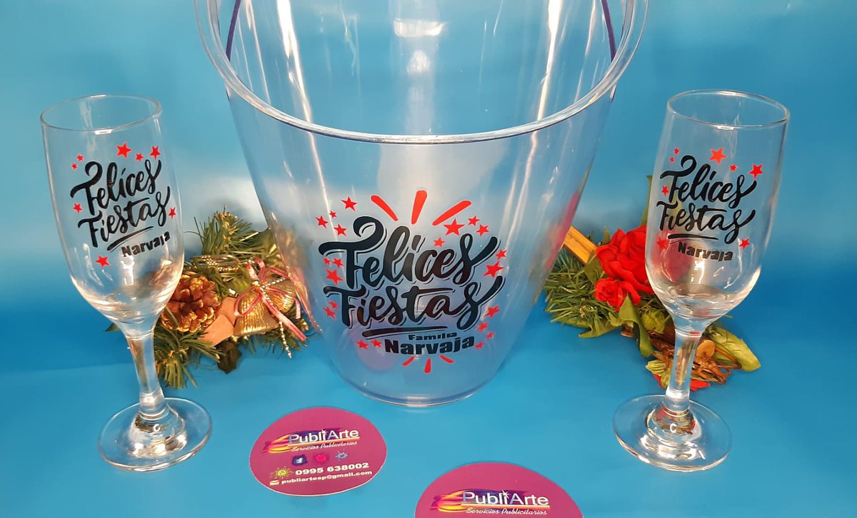 PubliArte6's tweet photo. 📌Champa��era + Copas Personalizadas con temática navideña
https://t.co/9EznahxOcz
#ServiciosPublicitarios 
#Publiarte https://t.co/M9jD8AKfcX