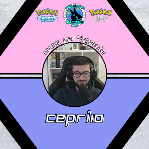 ⚠️Con todos vosotros el primer participante de la TWITCH HUMBLE CUP! ⚠️
<a href="/alexmorales_93/">Cepri</a> 
Me han dicho que le gustan los bichos!
Quedan 15 participantes aun por decir!