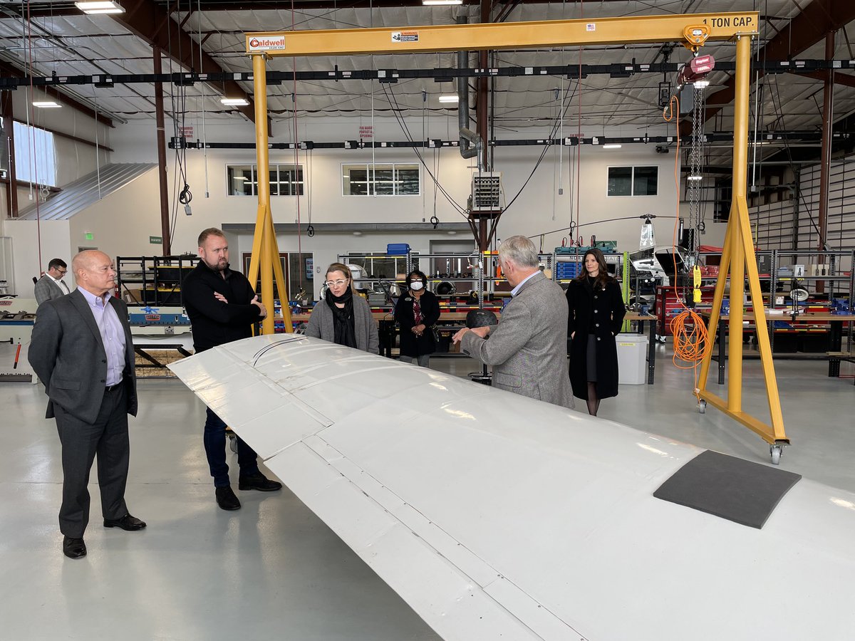 We enjoyed a tour of the new opp by <a href="/northeaststate/">Northeast State</a> for Aviation Technology. The training program is designed to prepare individuals for employment in the aviation maintenance or aviation repair industry. Joining us was reps with <a href="/EastmanChemCo/">Eastman Chemical Co.</a> and <a href="/SyncSpace1/">Sync.Space</a> .