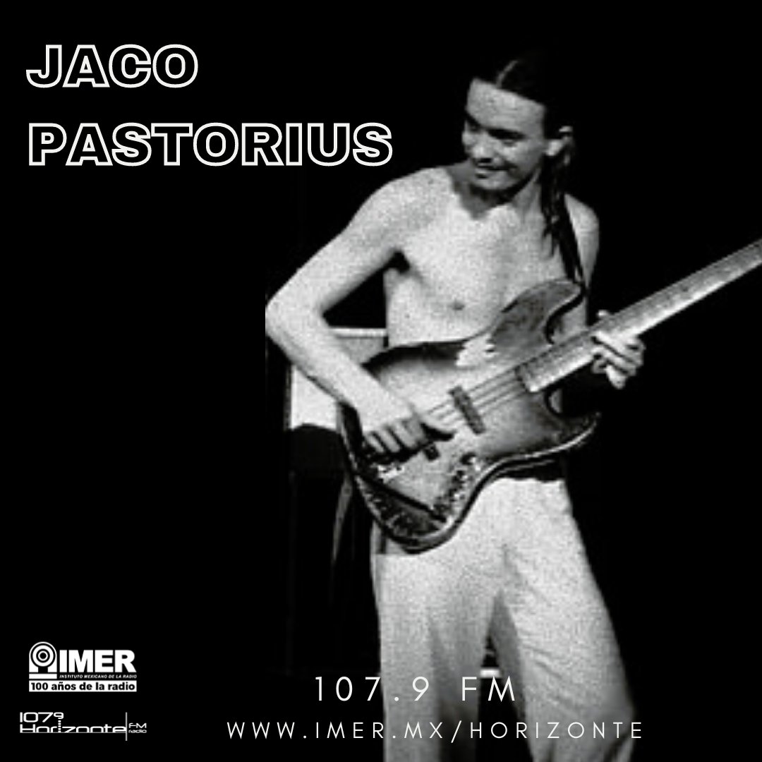 HorizonteJazz's tweet photo. El 1° de diciembre de 1951 nació el bajista, compositor, arreglista y productor estadounidense de funk, jazz fusión y jazz #JacoPastorius. 
Te invitamos a escuchar la cápsula  conmemorativa por su nacimiento en el 107.9 FM o en https://t.co/AzsIwgBCIo #SomosRadioPública #IMER https://t.co/brMDTQUPvr