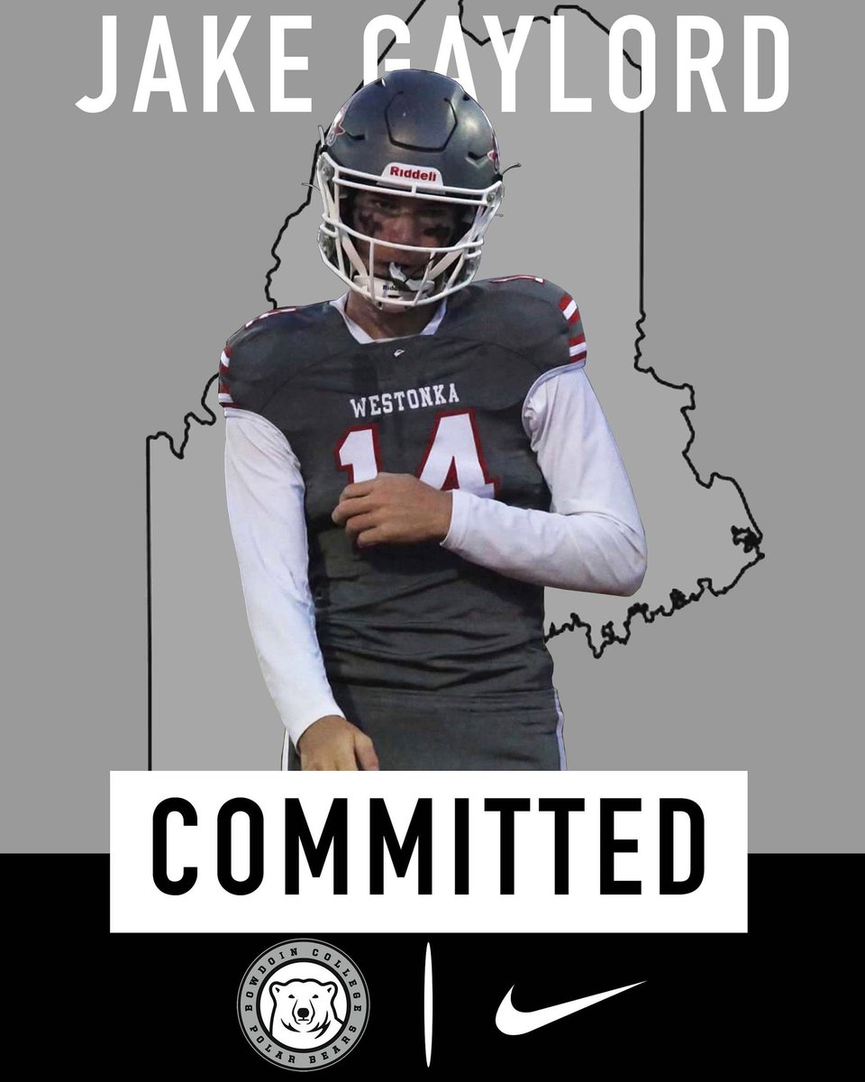 I’m excited to announce my commitment to Bowdoin College. Thank you to all of my coaches, family, and friends for the endless support. Excited to be a polar bear! #GoUBears