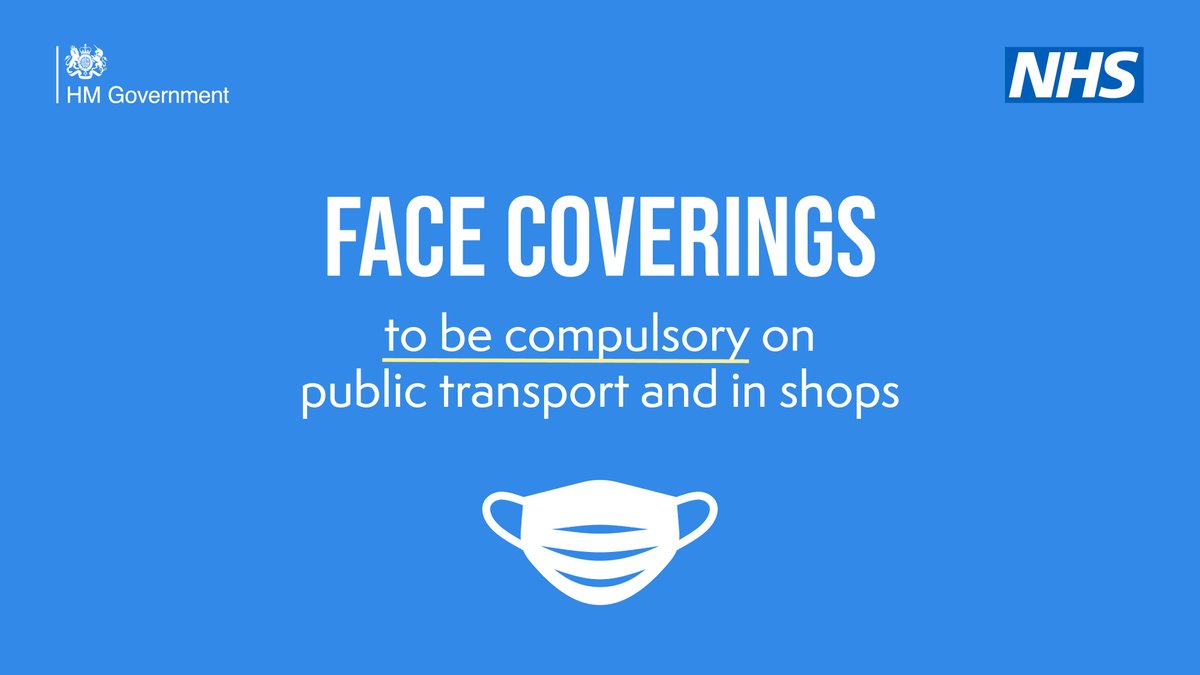 UKHSA_WestMids's tweet photo. As from today #FaceCoverings are compulsory in shops &amp; on #PublicTransport - unless you are exempt 

This is one of the new precautionary measures introduced to prevent the spread of #COVID19 variant #Omicron 

#StaySafe in the #WestMidlands #WearAMask 😷 https://t.co/9EUOw0Jbwq