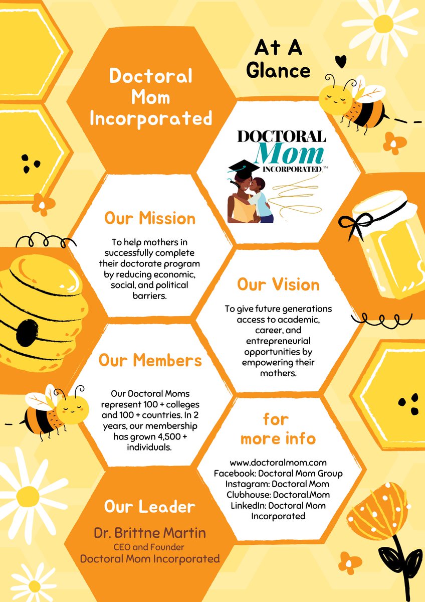 DoctoralMom's tweet photo. Doctoral Mom Incorporated is a 501c3 nonprofit organization. Originating on Facebook in 2019, the Doctoral Mom Group now assists more than 5,000 students and graduates by providing online programs, scholarships, and support groups.

for more visit: https://t.co/QaYiM2WWDs https://t.co/Rt1g4TwpVn
