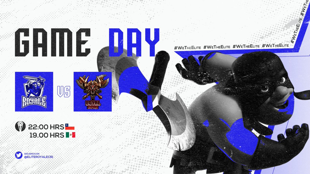 EliteRoyaleCR1's tweet photo. Volvemos a la arena para este vibrante encuentro !! Vamos por la victoria
🏆 | @AGMaster_League
🆚 | @Esport_Loyal
⚔️ | Fase de grupo
⏰ | 22:00 🇨🇱
#WetheElite https://t.co/wJJl6WOOHm