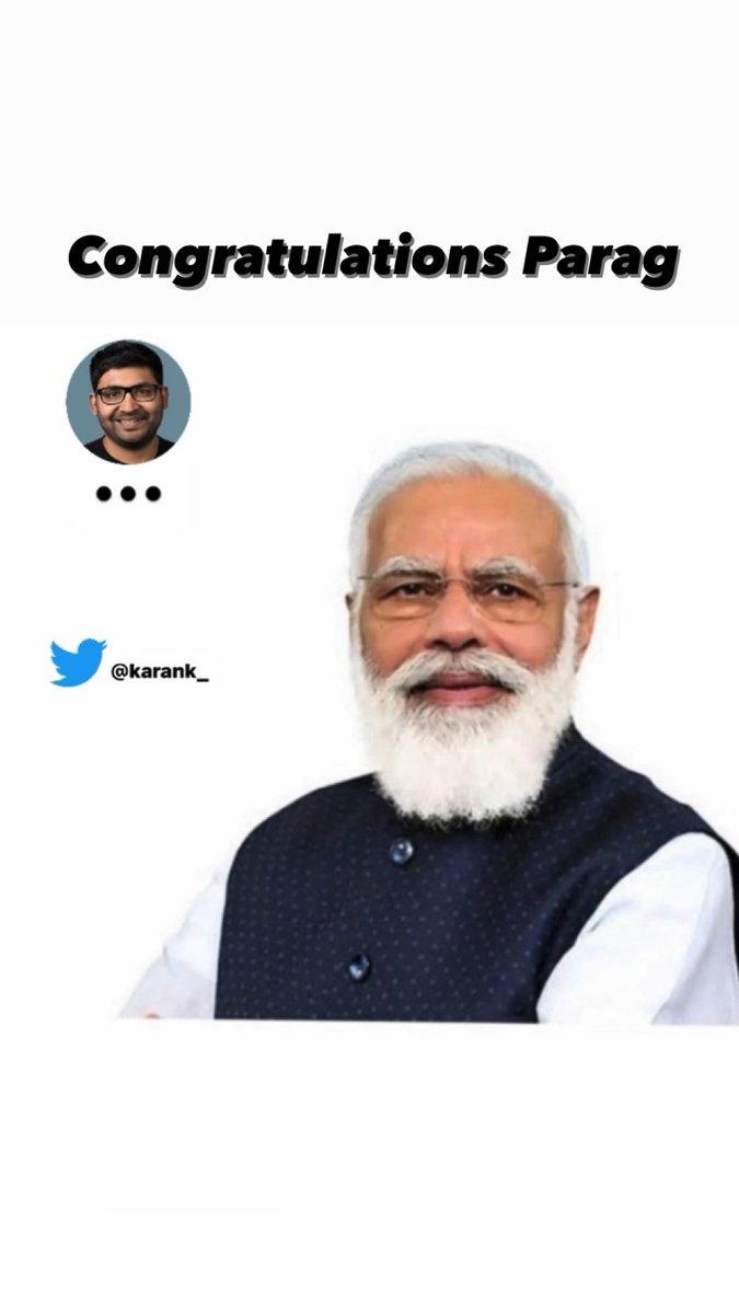 karank_'s tweet photo. Did not come across this so far so here you go. Congratulations @paraga 🥳 
#TwitterCEO #Twitter https://t.co/NQE00yX2PJ
