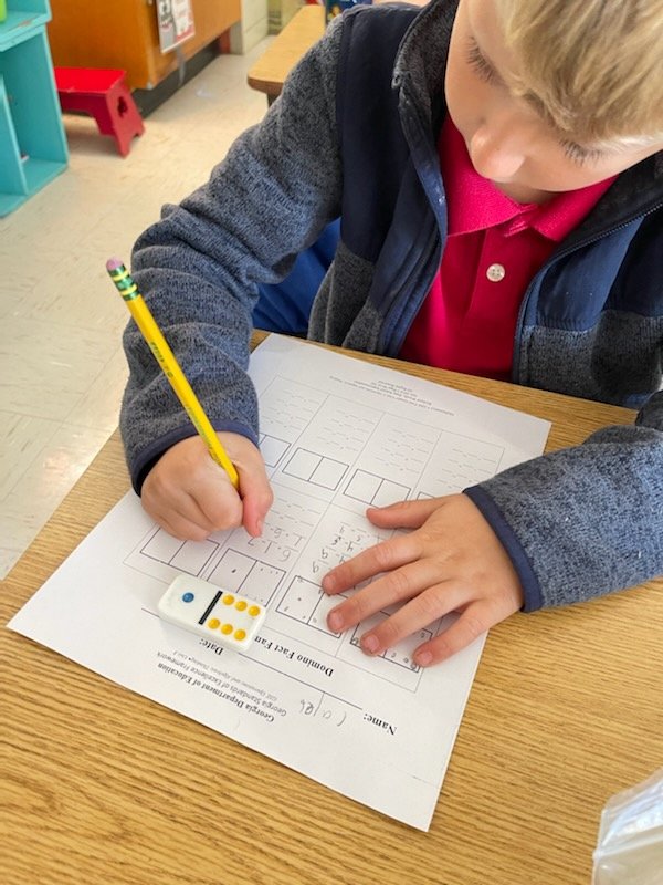 <a href="/IC_Kirkpatrick/">Della Kirkpatrick</a> <a href="/MrsJTukes/">Jennifer Tukes</a> <a href="/DrFish_ncts/">Jo Anna Fish</a> <a href="/BrandiM58899143/">Brandi Martin</a> Mrs. Martin's 1st graders are working on the Domino Fact Family framework.  #frameworksrock #ncts #ncssbethebest