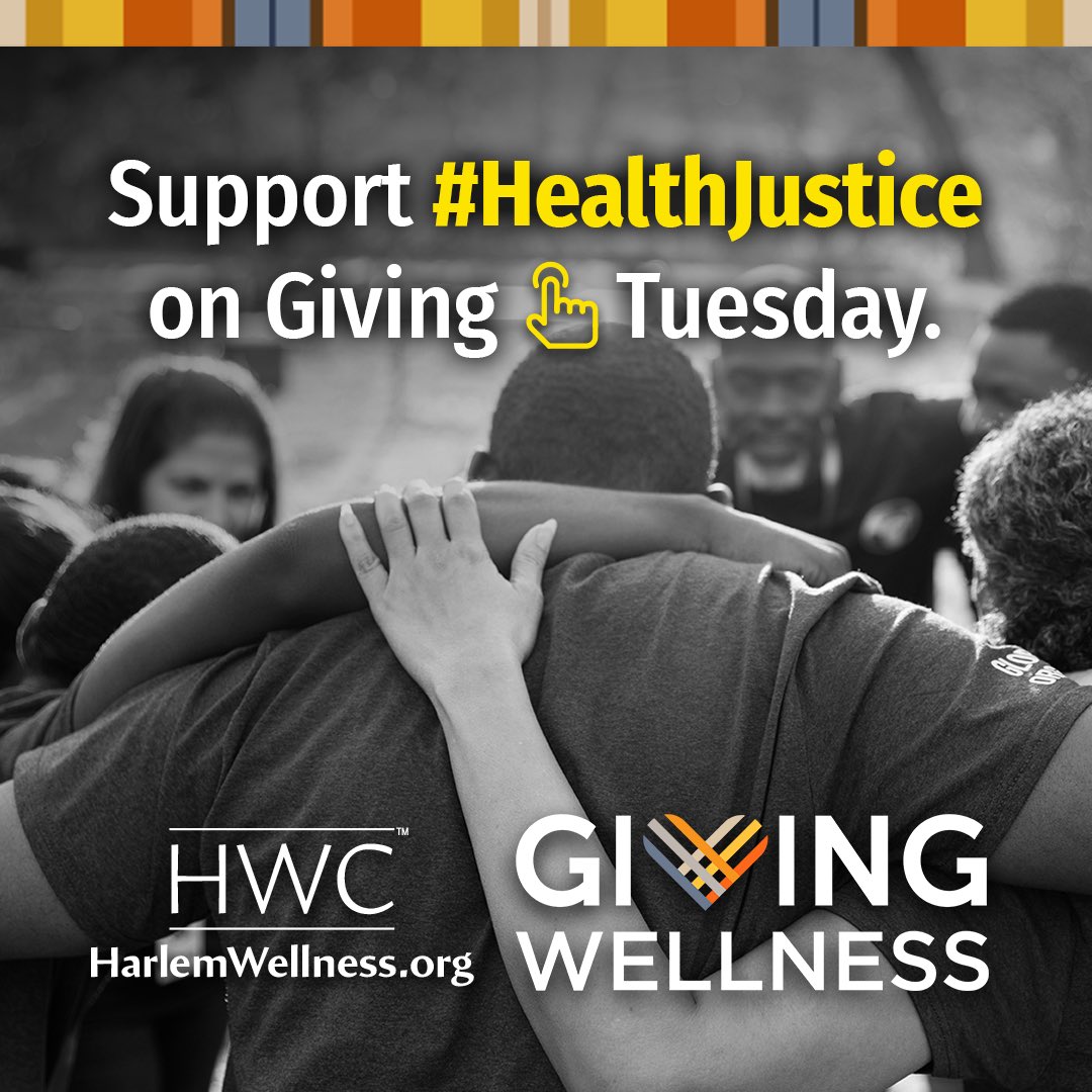 Thank you to everyone helping to make Giving Tuesday stellar! We’re at $32,000 and $2,000 from our goal of $35,000. Will you help us reach the finish line? It’s the 🎁 gift 💝  that keeps giving!

Donate at harlemwellness.org or text HWC to 71777. Thank you 🙏🏽
