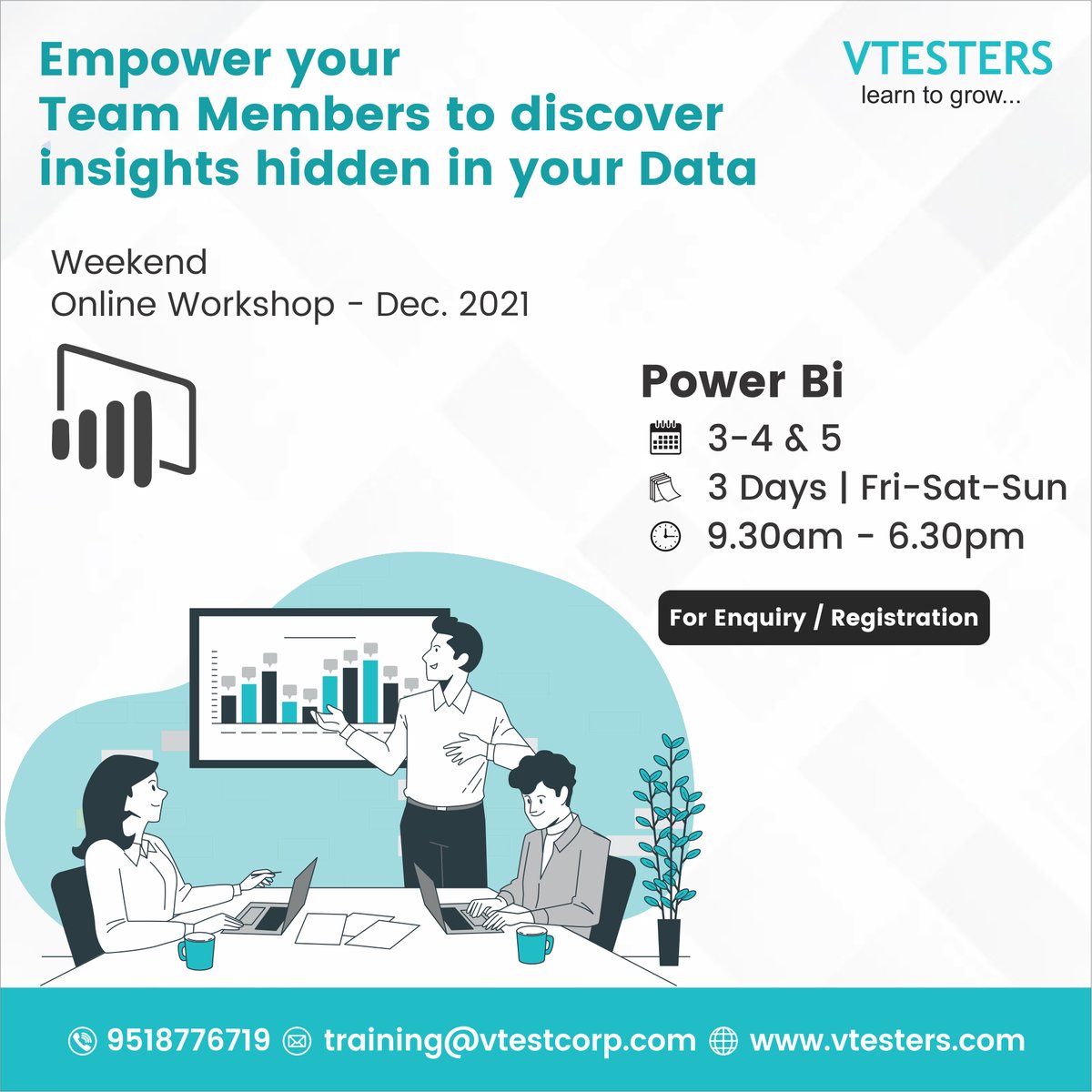 VTESTERS1's tweet photo. Enable everyone at every level of your organization to make confident decisions using up-to-the-minute analytics.
 
#powerbi #microsoft #businessintelligence #dataanalytics #datavisualization #microsoftpowerbi #corporatetraining #workshops #openworkshops #vtesters #learntogrow https://t.co/NNzjCxA9Fu