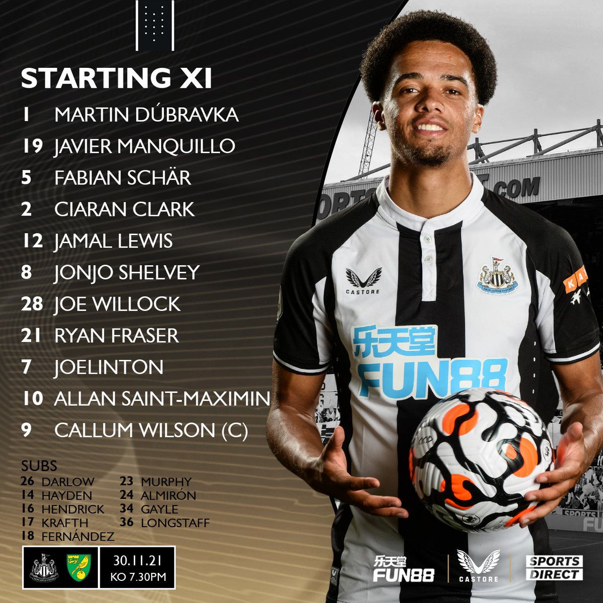 NUFC's tweet photo. 🚨 𝙏𝙀𝘼𝙈-𝙉𝙀𝙒𝙎 🚨
HWTL! ⚫️⚪️ https://t.co/D5OyIK2Lih