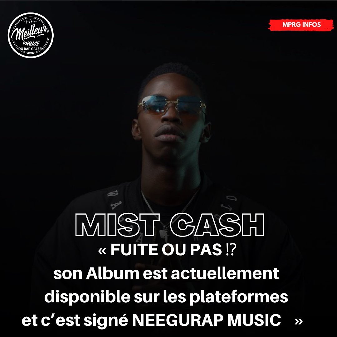 🚨🚨FUITE OU PAS !?
L’Album de #MistCash est actuellement disponible sur les plateformes.
Et c'est signé NEEGURAP MUSIC