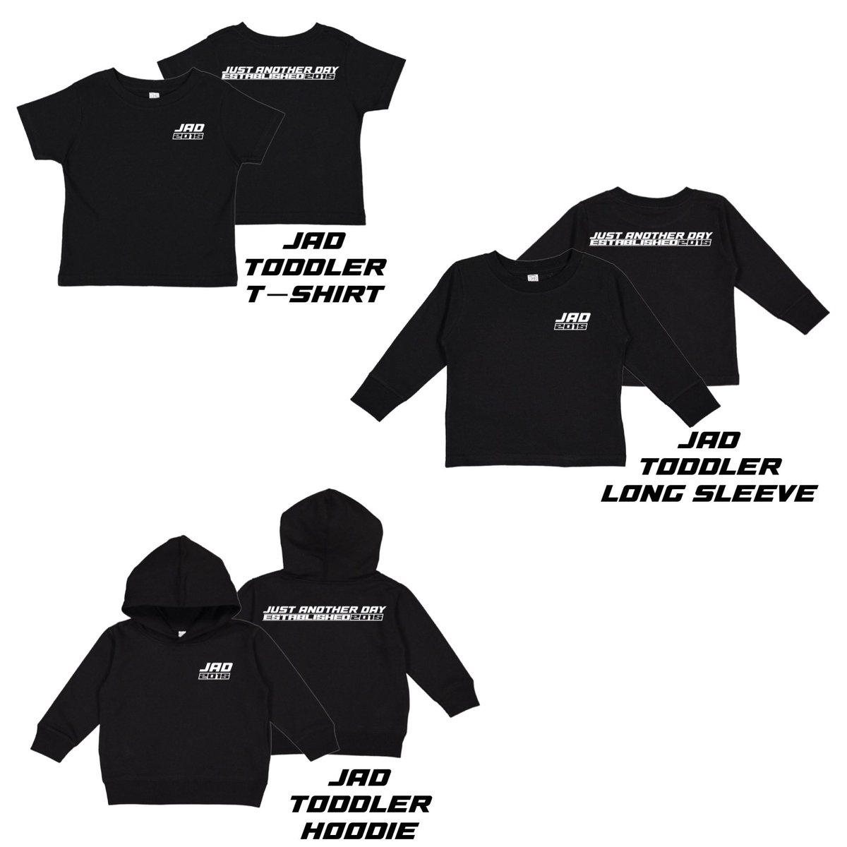 OfficialJADInc's tweet photo. Just Another Day Toddler Pack dropping tomorrow December 1st. Just in time for the holiday’s. #TheInc #JustAnotherDay
#WeLoveTheKids https://t.co/L3C2lv0v2G