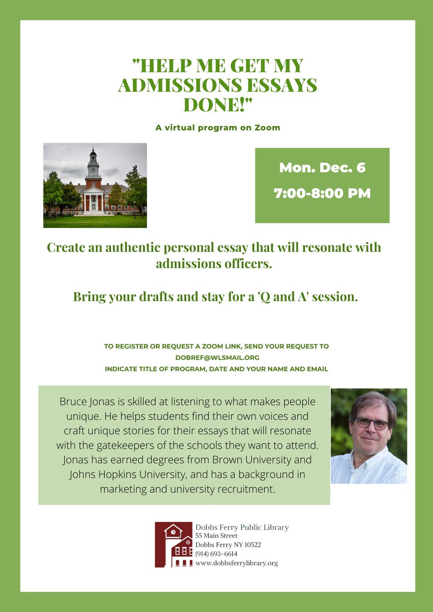 We're invited to this terrific Zoom program: