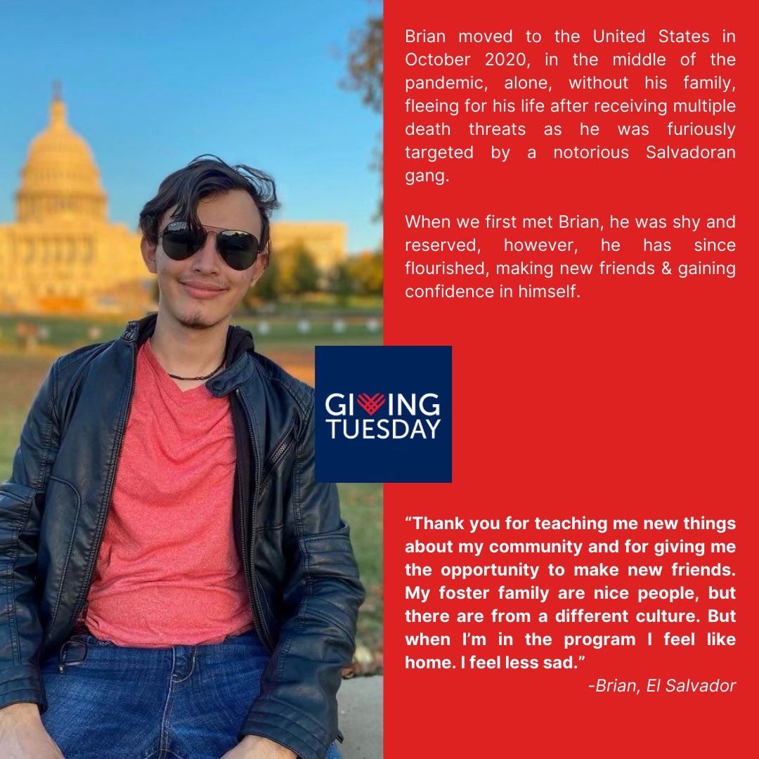 “Thank you for teaching me new things about my community and for giving me the opportunity to make new friends. My foster family are nice people, but there are from a different culture. But when I’m in the program I feel like home. I feel less sad.”

-Brian, El Salvador