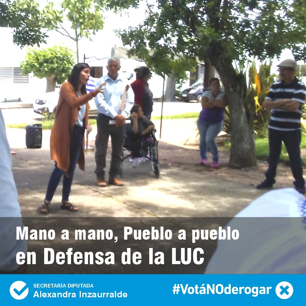 AlexandraInza's tweet photo. ZAPICÁN por la LUC. Linda charla con los vecinos que se animaron a correr un rato su mediodía. #VotáNODerogar  #defendétulibertad @PNACIONAL @Herrerismo @LuisLacallePou https://t.co/UYV8IHjx7V