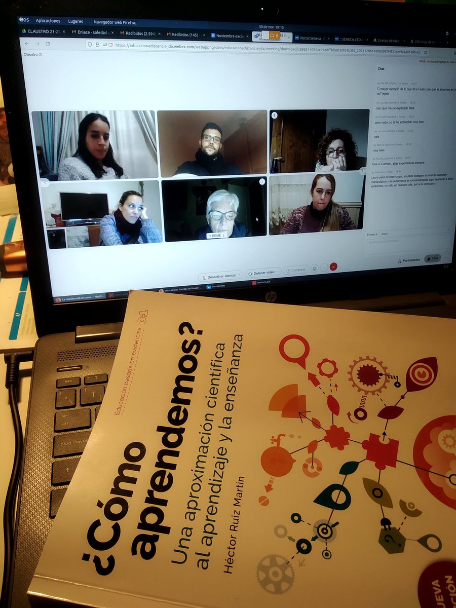 Continuamos formándonos, hoy tertulia literaria online del libro ¿Cómo aprendemos? <a href="/hruizmartin/">Héctor Ruiz Martín</a>