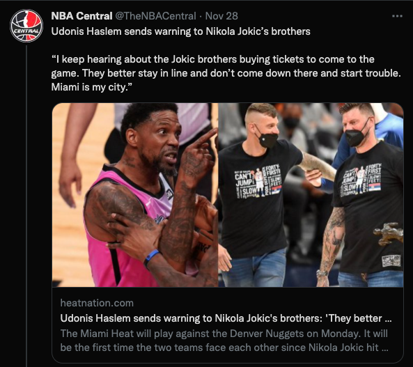 NewYorkBetter's tweet photo. @TheNBACentral @AhnFireDigital Ubenchwarmer "miami is my city" Haslem nowhere to be found 🤣🤣🤣 https://t.co/hc4GLdaKN6