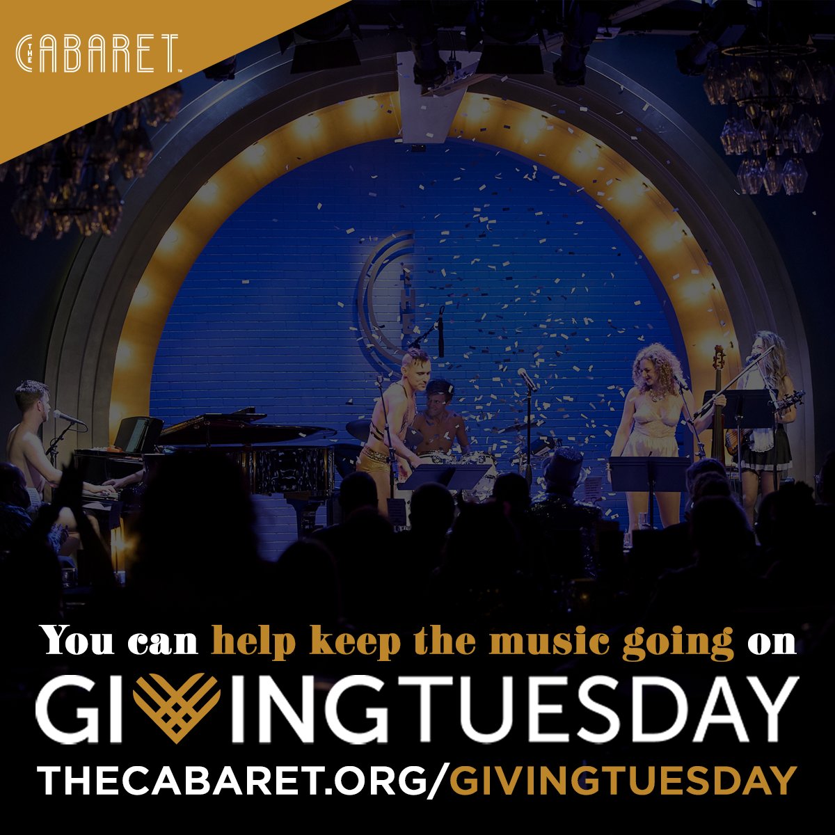 This year has been another wild ride, but you stuck beside us through it all – and for that, we thank you. 💛 Now, we humbly ask for your support again on #GivingTuesday2021 so we can prepare for 2022! 🎶 Donate at THECABARET.ORG/GIVINGTUESDAY to help us keep the music going!