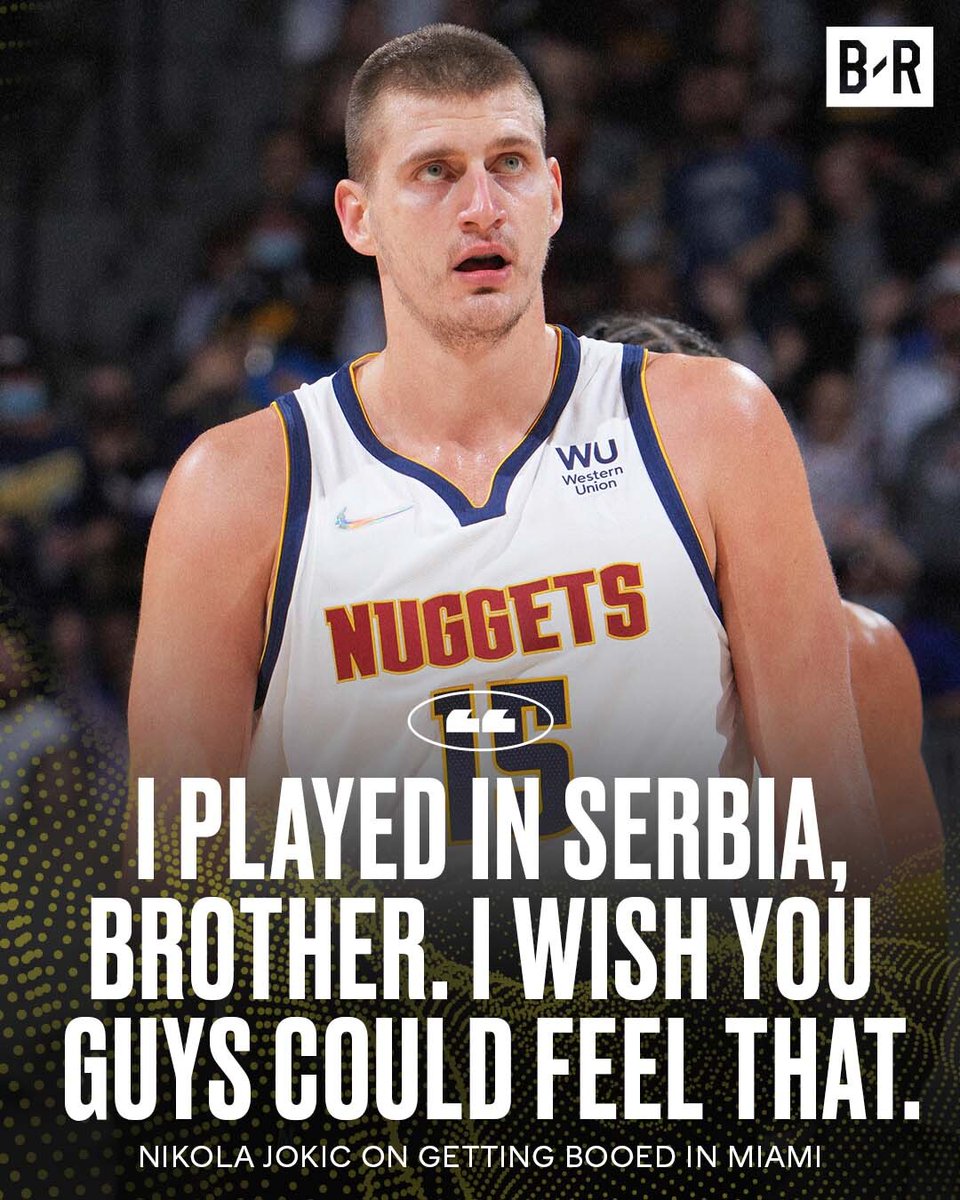 Jokic wasn't worried about the crowd in South Beach 👀