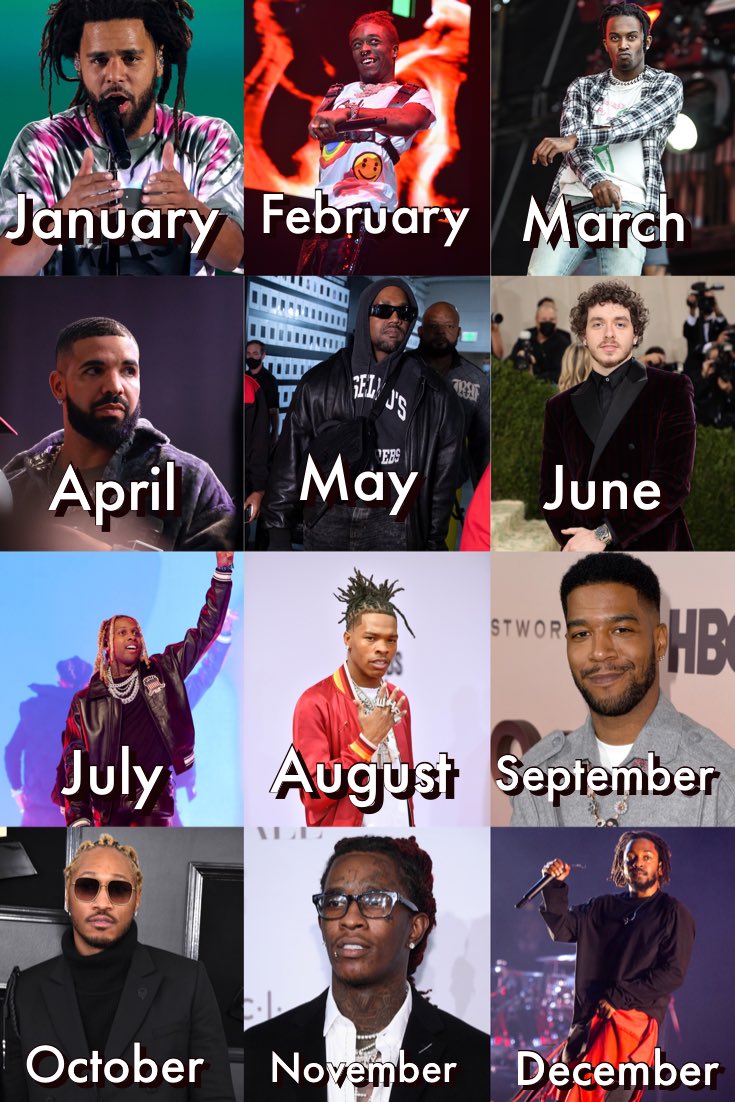 XXL's tweet image. Describe your birth month without saying their name: 🤫