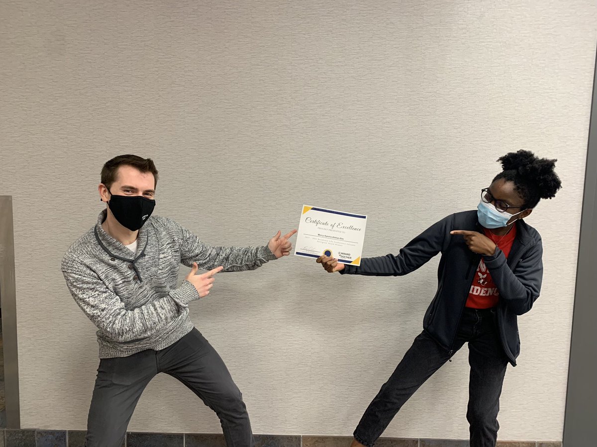 Congrats to our <a href="/SenecaCollege/">senecacollege</a> Residence teammate, Mercy, for receiving the Julianne Pettigrew Award for most outstanding presentation at the <a href="/oacuho/">OACUHO</a> Residence Life Conference! (Mercy is pictured on the right, with Seneca Residence Life Coordinator, John, on the left)
