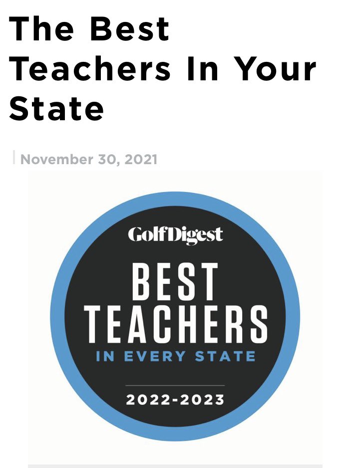 RDietz59's tweet photo. Thank you @golfdigest and for the first time being honored on this list for Ohio.  Congrats to everyone that made the list. @NOhioPGA @WindmillGlfCtr https://t.co/N16cj319Jf