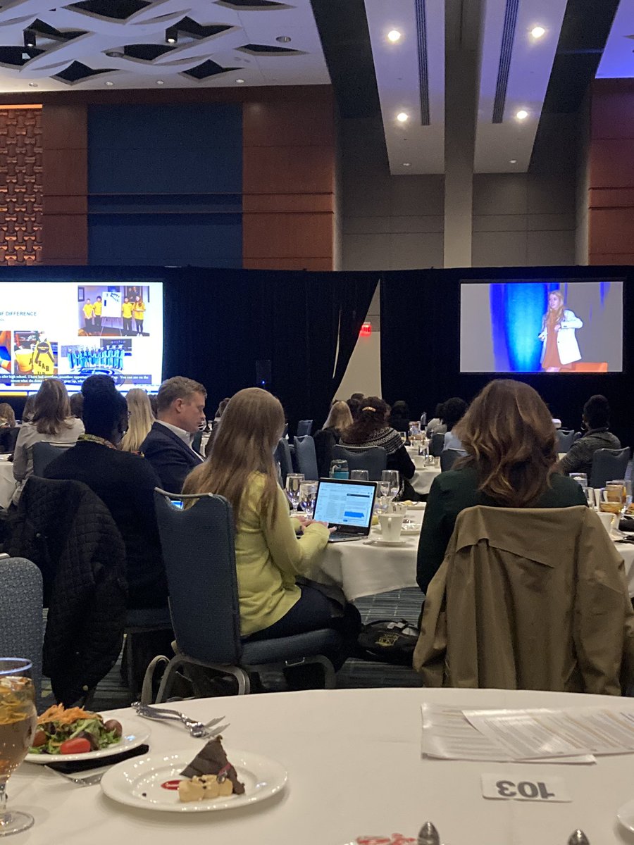 😊 @WHSPioneerPride alumni Haleigh Lawson presenting <a href="/AIM_NCDPI/">NC AIM Conference</a> shared how her <a href="/WataugaSchools/">Watauga County Schools</a> Ts &amp; experiences through GEAR UP &amp; her service on our school board, made a world of difference for her! <a href="/scottelliott_nc/">Scott Elliott</a> <a href="/LauraqTurnerWCS/">Laura Turner</a> <a href="/MistyHylerm/">Misty</a>