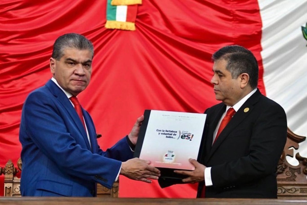 Oscar_Lopez_E's tweet photo. Muchas felicidades a nuestro Gobernador @mrikelme por su 4to Informe de resultados, hoy #FuerteCoahuilaEs y esta muy arriba en todos sus indicadores aun a pesar de las adversidades #4InformeCoahuila https://t.co/UGQpzMwli8